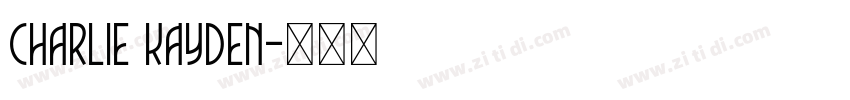 Charlie Kayden字体转换